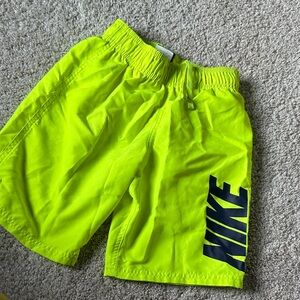 Nike Kids Bright Yellow swim Shorts